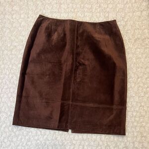 NWOT Lord & Taylor Leather Skirt
